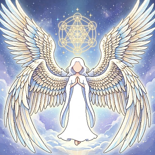 Free Divine Pixel Angel Image - Angel, Pixel, Wings | Download at StockCake