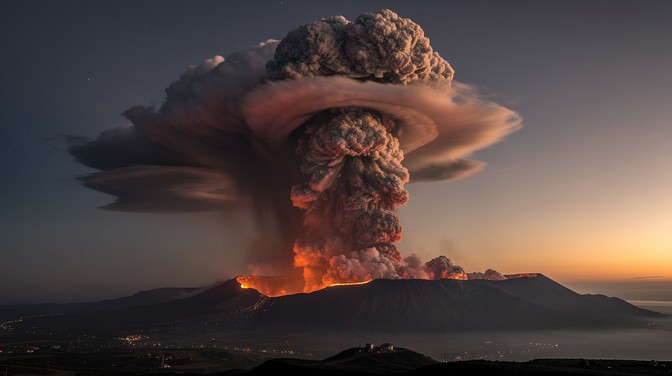 Free Volcanic Lightning Storm Image - Volcano, Eruption, Lightning ...