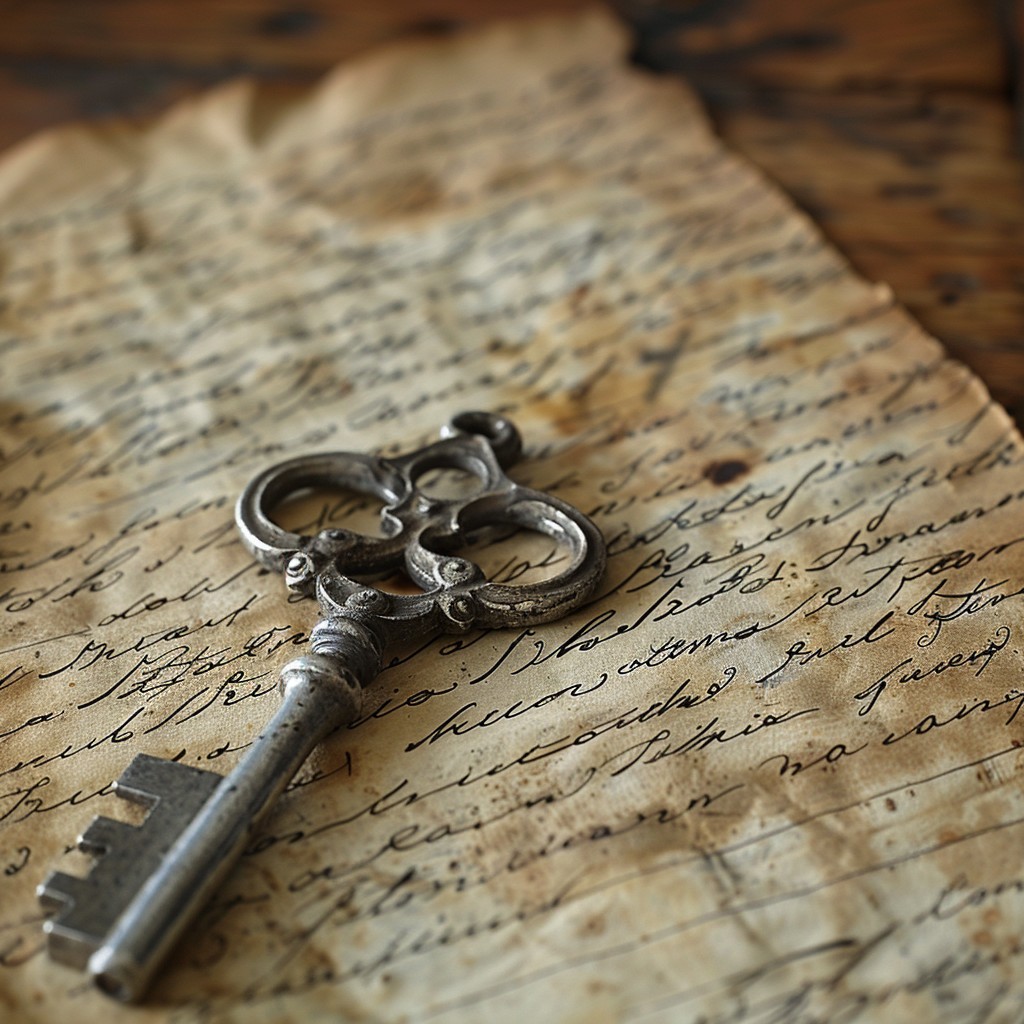 Free Antique Key Displayed Image - Antique, Key, Letter | Download at ...