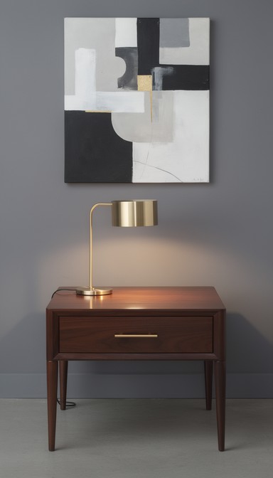 Free Elegant Nightstand Setup Image - Furniture, Nightstand, Table ...
