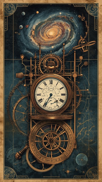 Free Clockwork Meets Cosmos Image - Watercolor, Steampunk, Clockwork ...