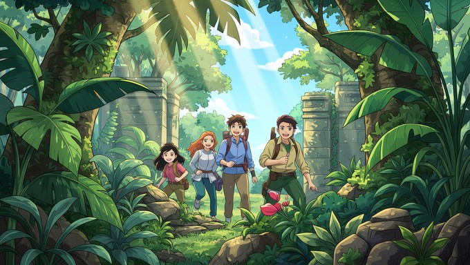 Jungle Rocks Anime Free Jungle Stealth Anime Image - Anime, Illustration, Jungle ...