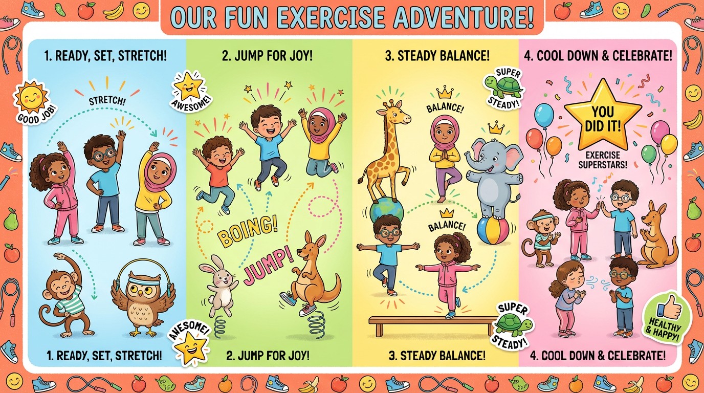 Free Fun Exercise Adventure Image - Children, Exercise, Fitness ...