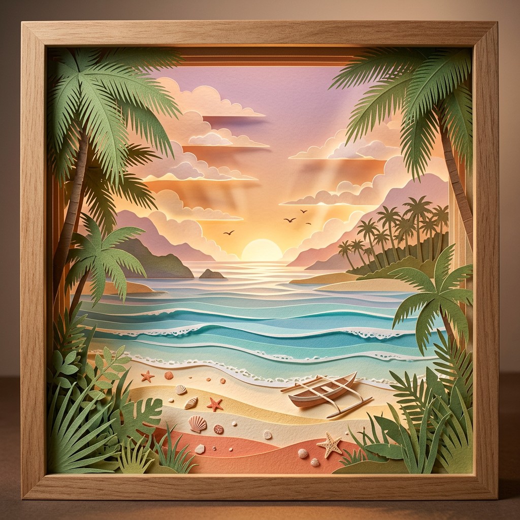 Free Tropical Paper Art Image - Beach, Tropical, Paper | Download at ...