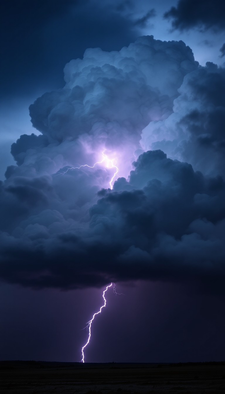Free Lightning Pierces Night Image - Lightning, Storm, Thunder ...