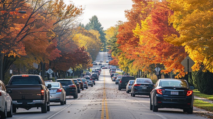 Free Autumn Traffic Scene Image | Download at StockCake
