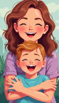 Free Pixel Perfect Joy Image - Joy, Pixel, Mother | Download at StockCake