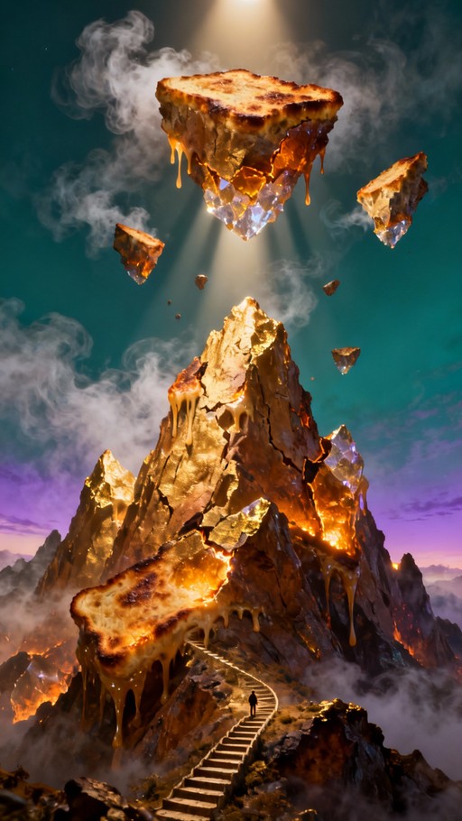 Dripping Realm Free Melting Mountain Dreams Image - Surreal, Mountains, Fantasy ...