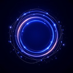 Free Glowing Digital Rings Image - Circles, Blue, Glowing | Download at ...