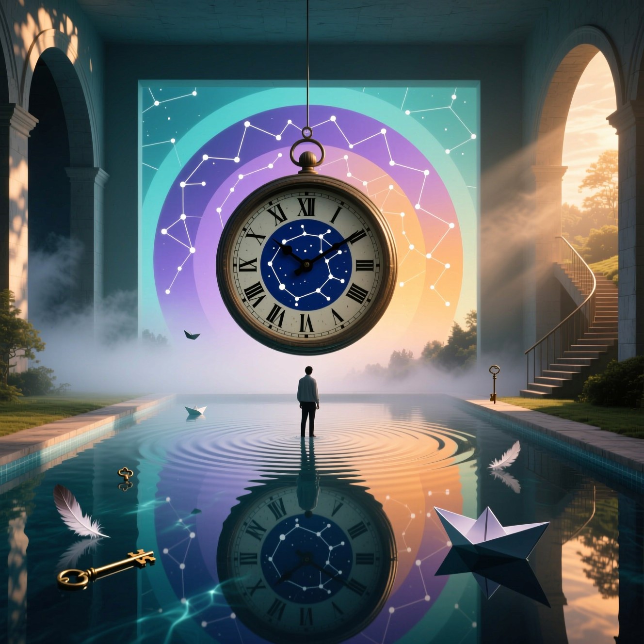 Free Dreamscape Clock Portal Image - Clock, Dreamscape, Reflection ...