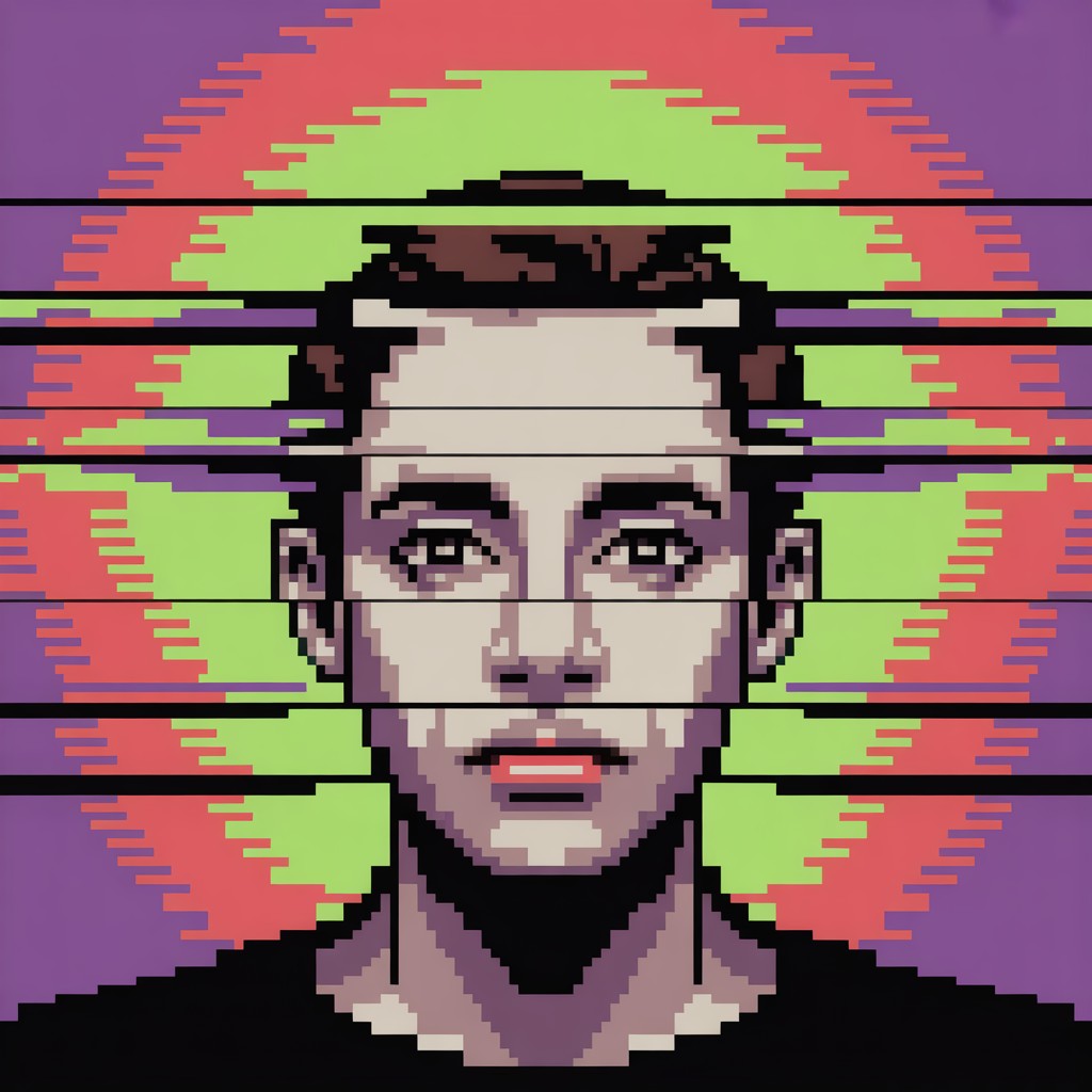 Free Pixelated Entropy Portrait Image - Pixelart, Glitch, Portrait ...