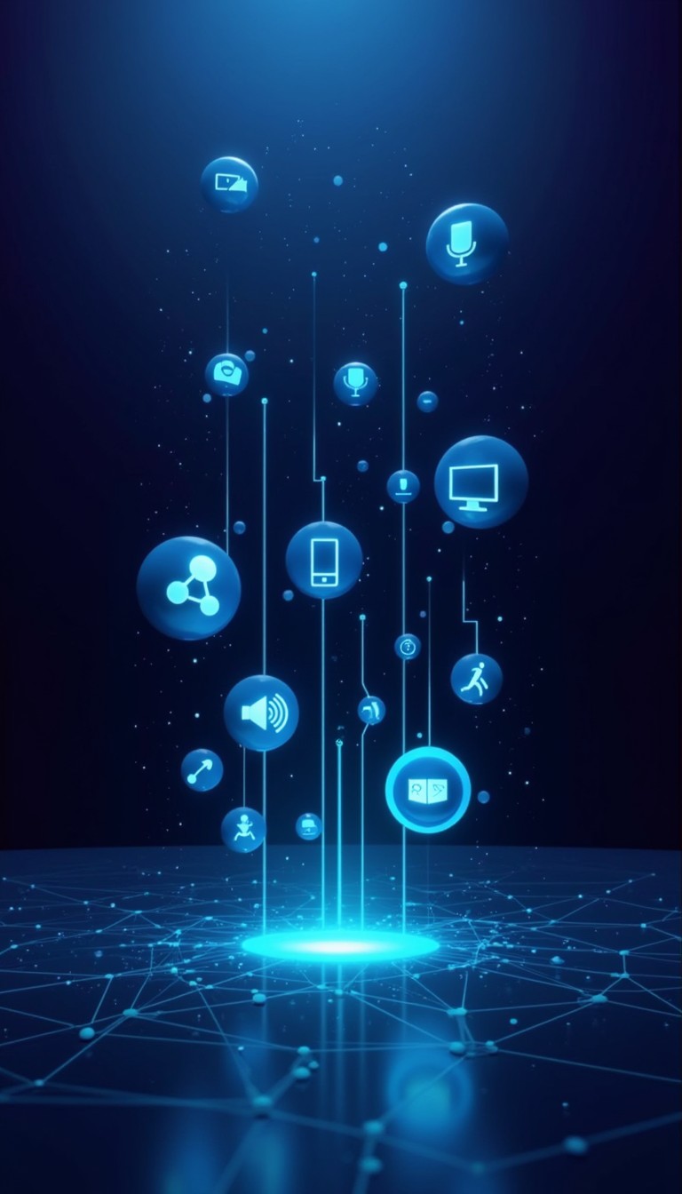 Free Glowing Tech Network Image - Technology, Digital, Cyan | Download ...