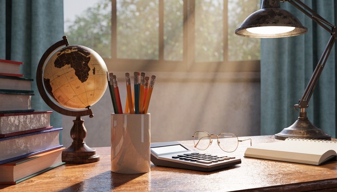 Free Learning Desk Setup Image - Education, Studying, Desk | Download ...