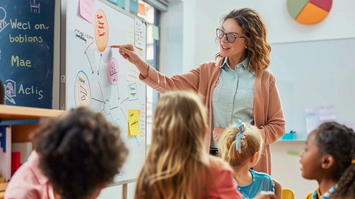 Free Interactive Learning Session Image - Teacher, Students, Classroom ...