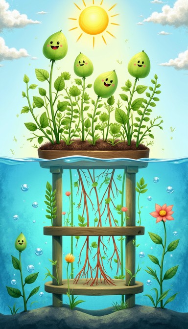 Free Roots Meet Sunshine Image - Hydroponic, Whimsical, Garden ...