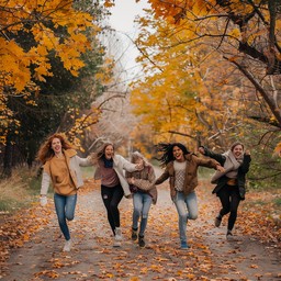 Free Autumn Friendship Fun Image - Autumn, Friends, Laughter | Download ...
