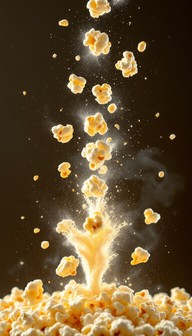 Popcorn Rising Free Popcorn In Motion Image - Popcorn, Explosion, Golden | Download at ...