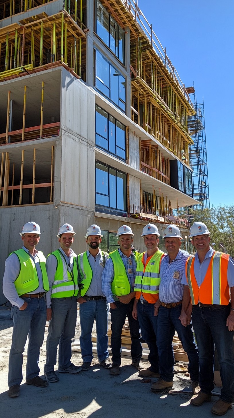 Free Construction team gathered Image - Construction, Team, Workers ...