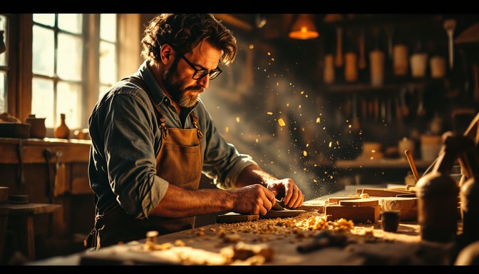 Free Craftsman Shaping Wood Image - Woodworking, Craftsman, Artisan ...