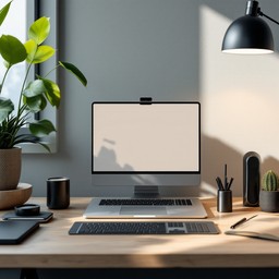 Free Minimal Desktop Setup Image - Workspace, Minimal, Desk | Download ...