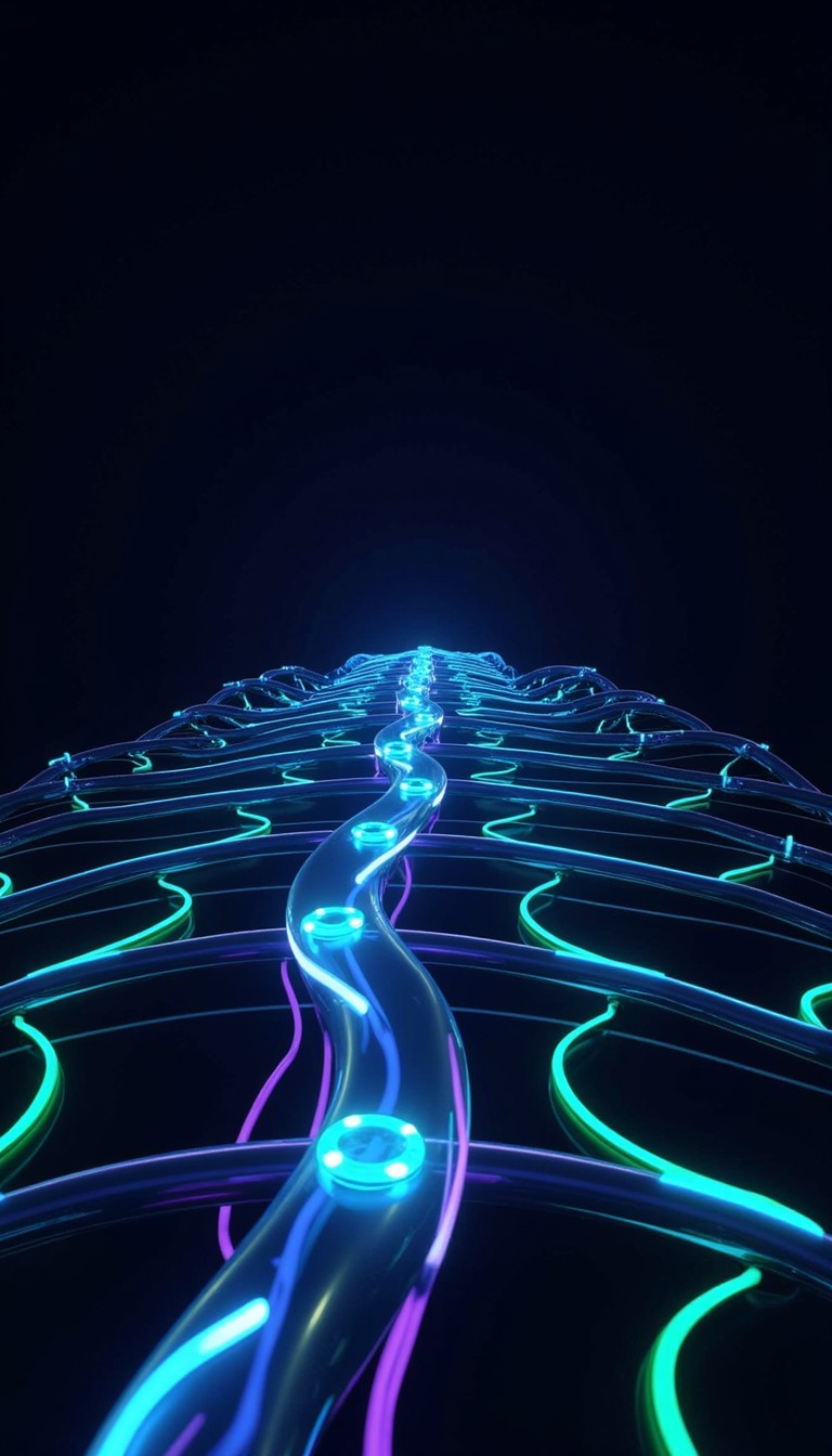 Neon Stream Free Neon Tech Stream Image - Digital, Neon, Futuristic | Download at ...