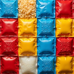 Wrapper Multicolour Free Colorful Wrapper Grid Image - Colorful, Geometric, Packaging ...