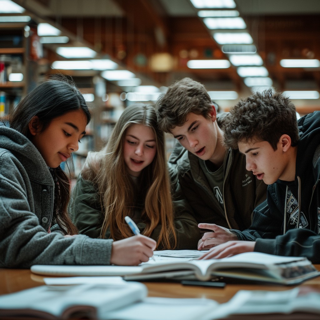 Free Focused Study Group Image - Students, Library, Studying | Download ...