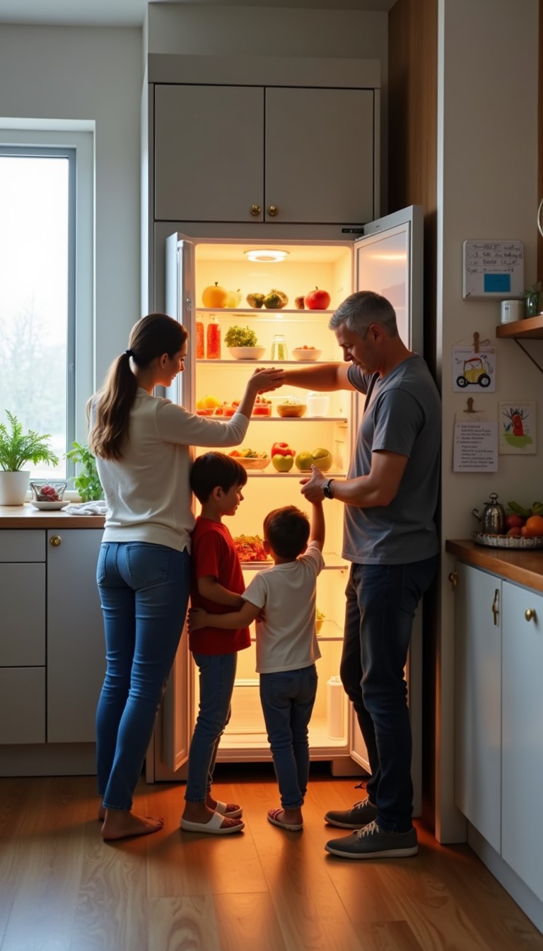 Free Family Fridge Moment Image - Family, Refrigerator, Kitchen ...