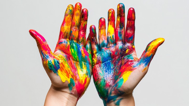 Free Colorful painted hands Image - Colorful, Hands, Paint | Download ...