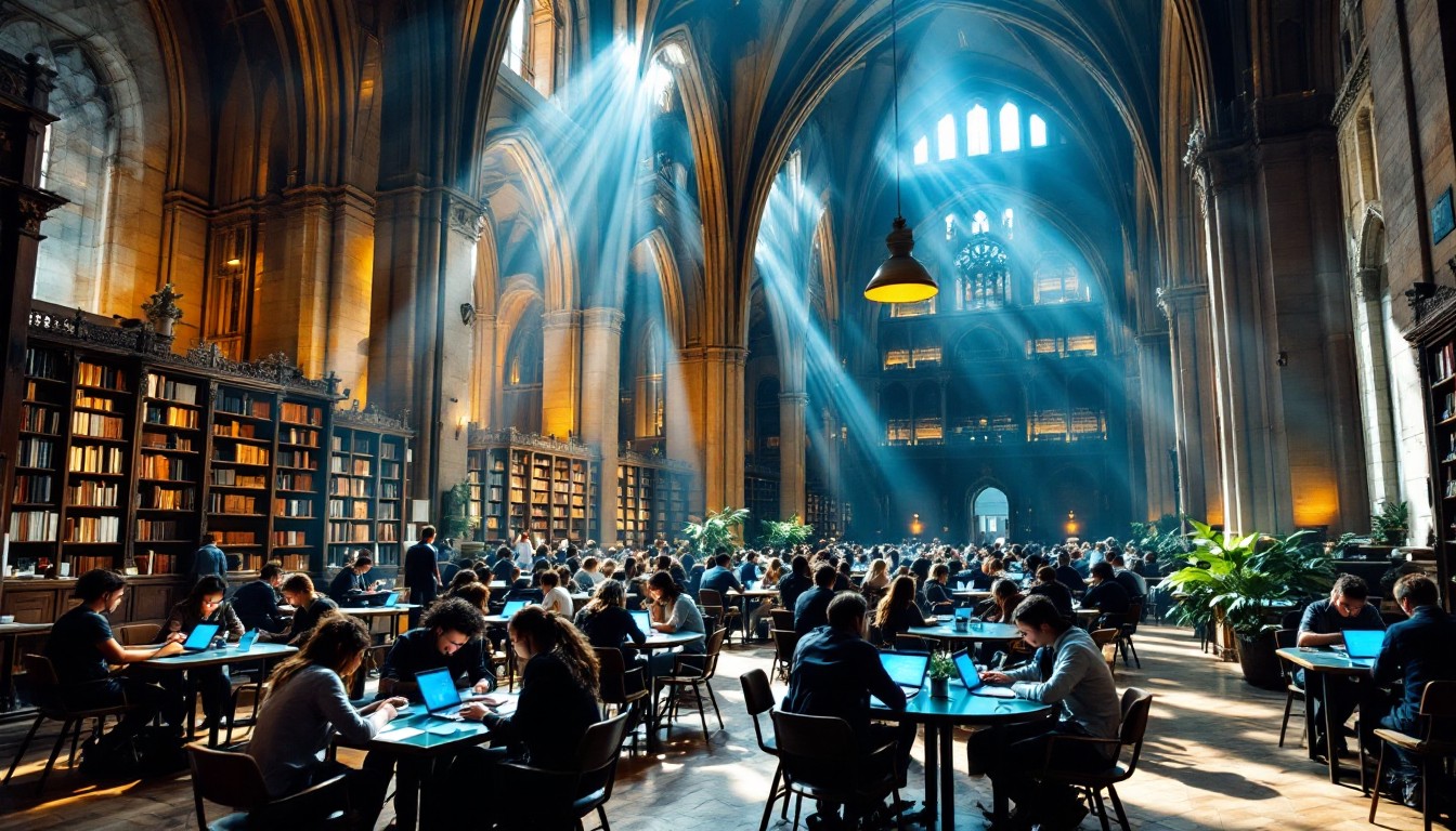 Free Gothic Learning Sanctuary Image - Gothic, Library, Studying ...