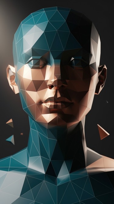 Free Geometric Portrait Art Image - Geometric, Portrait, 3d | Download ...