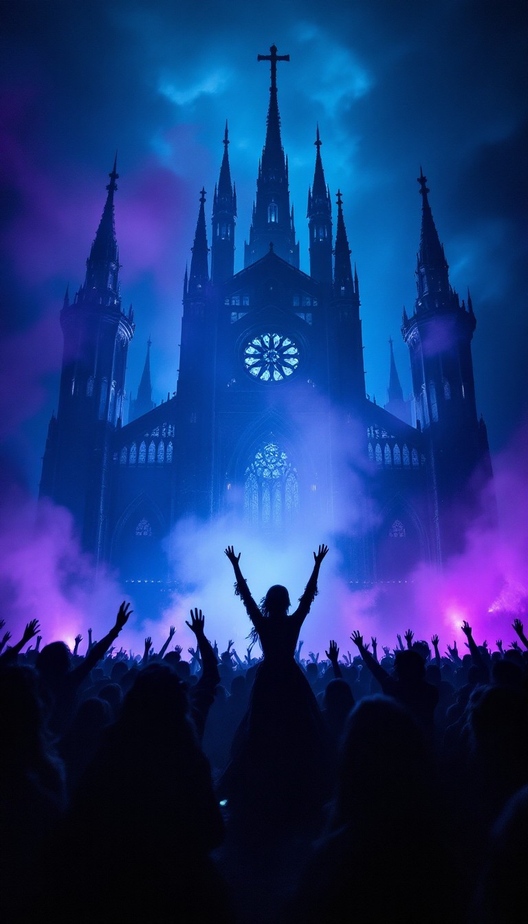 Free Gothic Festival Night Image - Gothic, Cathedral, Festival ...