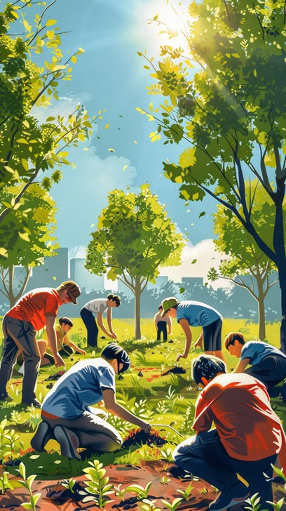 Free Community Planting Day Image - Volunteers, Community, Planting ...