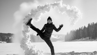 Free Snow In Motion Image - Winter, Snow, Action | Download at StockCake