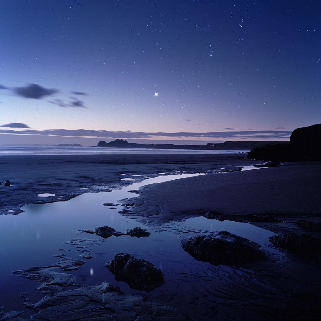 Free Starry Night Beach Image - Starry, Night, Beach | Download at ...