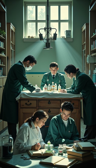 Free Scientific study session Image - Laboratory, Students, Uniforms ...