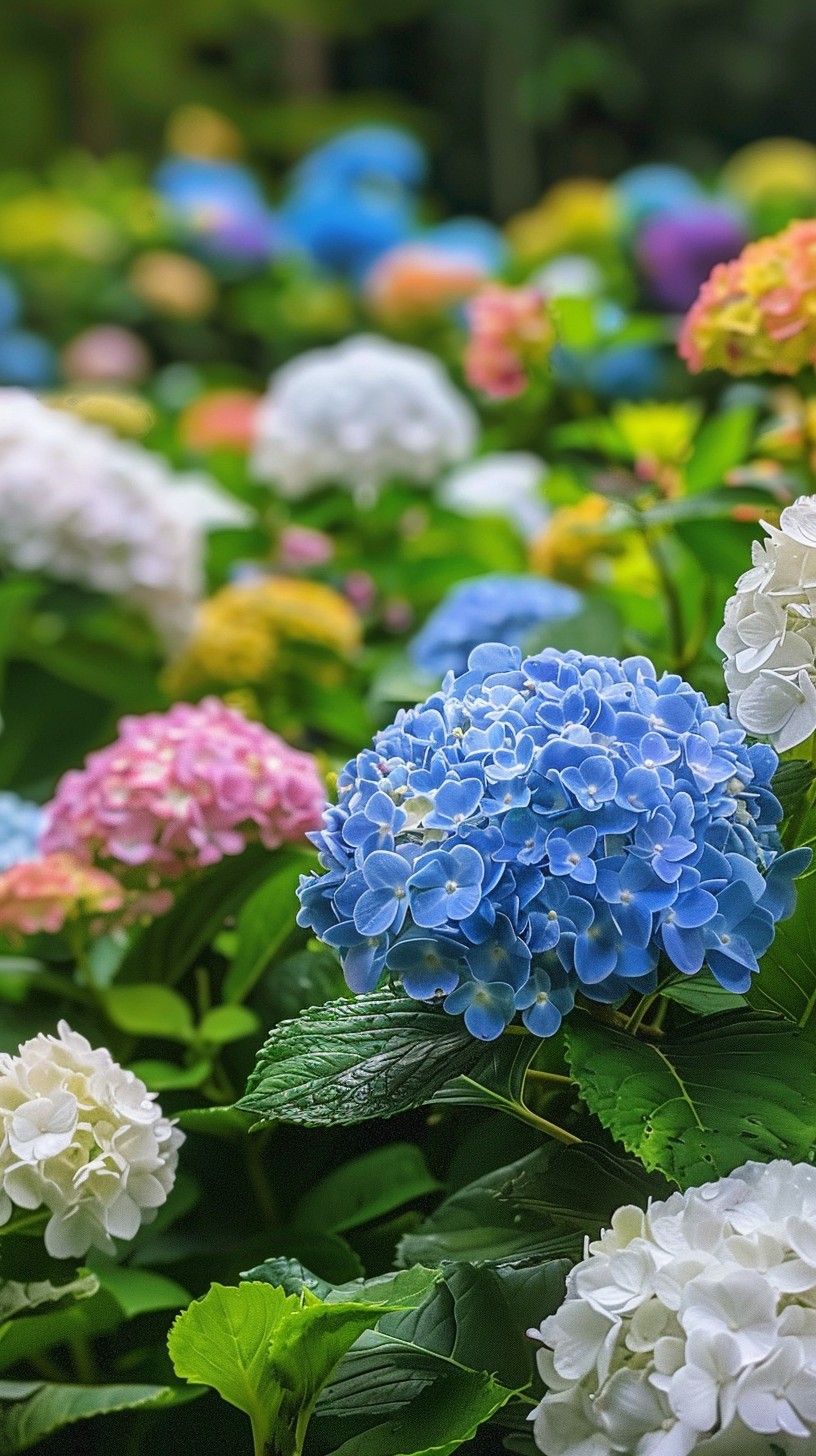 Colorful Hydrangea Tree Free Colorful Hydrangea Blooms Image - Hydrangea, Garden, Flowers ...