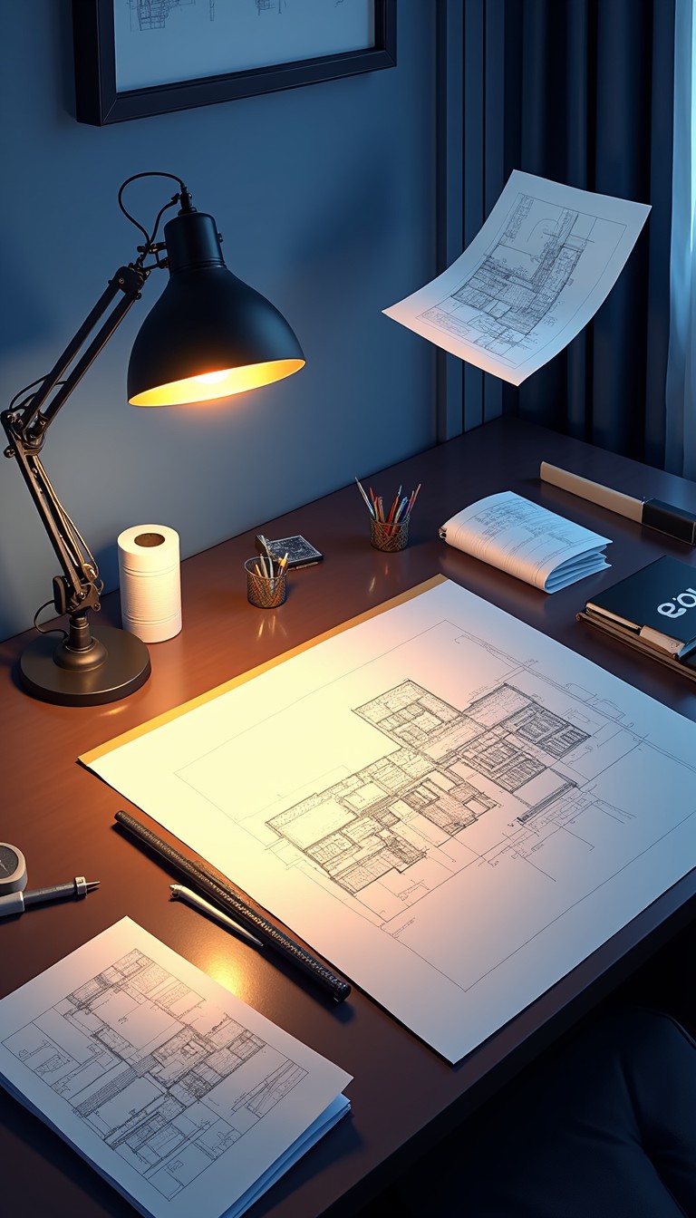 Free Architectural Design Workspace Image - Architecture, Drafting ...