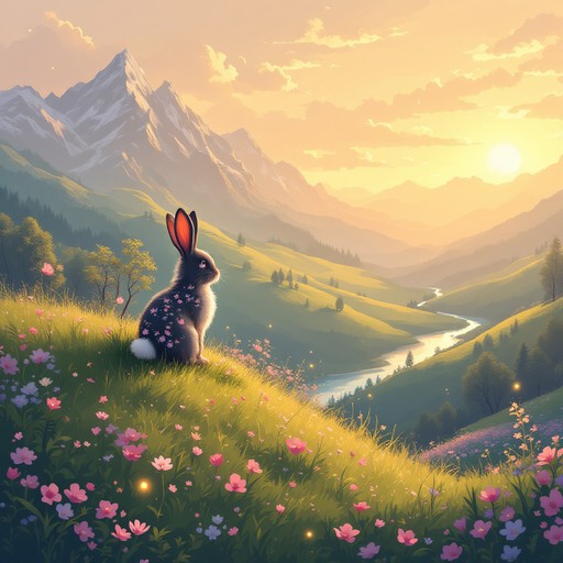 Scenery Waterfall With Rabbit Free Hope Blooms Resilient Image - Rabbit, Bunny, Sunset | Download at ...