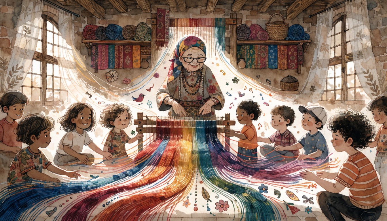 Story Weaving Examples Free Weaving Cultural Stories Image - Weaving, Children, Illustration ...