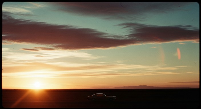 Free Vintage Sunset Drive Image - Sunset, Vintage, Horizon | Download ...
