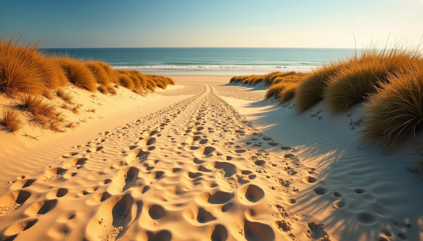 Strand Beach Path Free Winding Beach Path Image - Beach, Path, Footprints | Download at ...