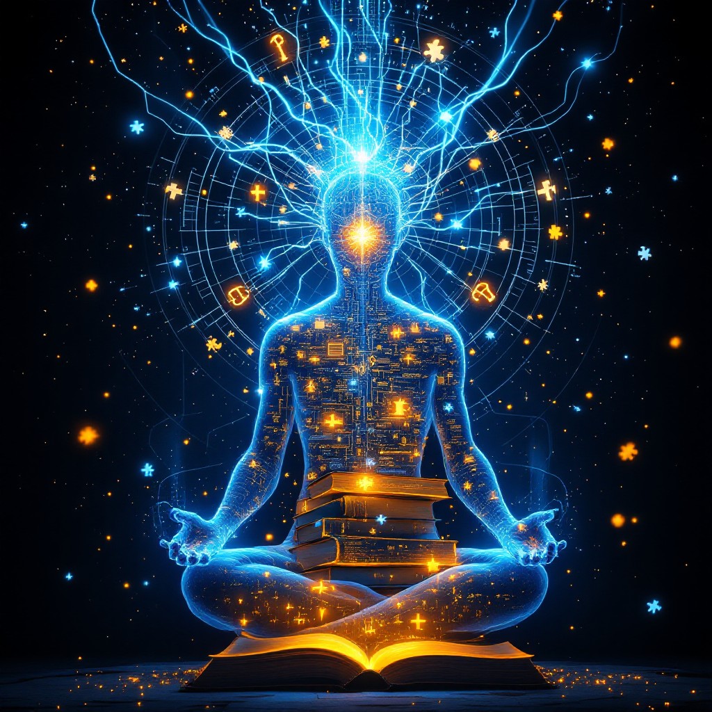 Free Digital Wisdom Avatar Image - Meditation, Knowledge, Digital ...