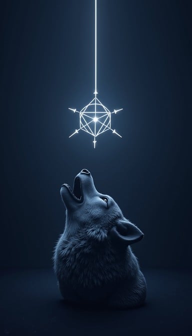 Free Mystical Wolf Calling Photo - Wolf, Howling, Pentagram | Download ...