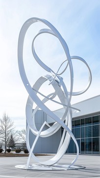 Free Sculptural Metal Loops Image - Sculpture, Art, Metal | Download at ...