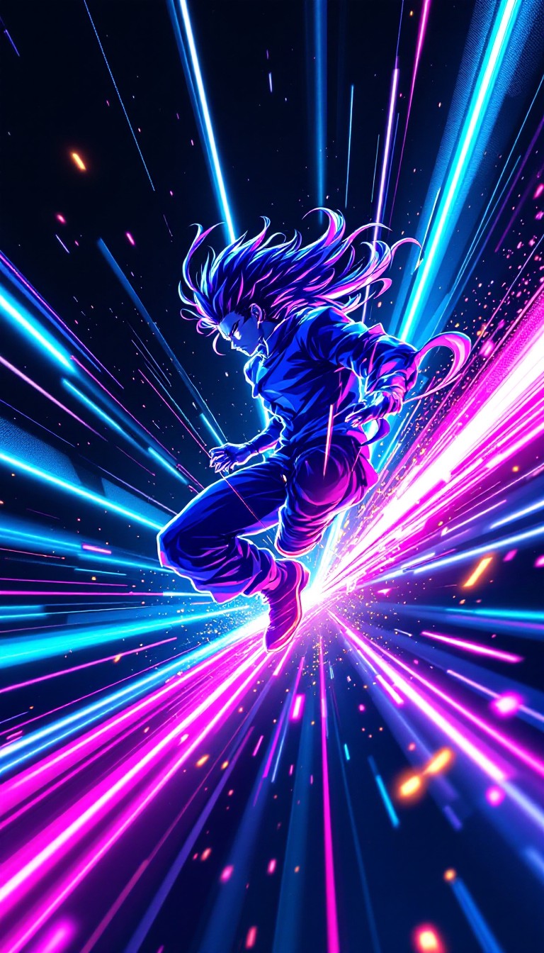 Free Explosive Neon Motion Image - Anime, Manga, Action | Download at ...