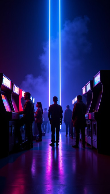Free Neon Arcade Dreams Image - Arcade, Neon, Gaming | Download at ...