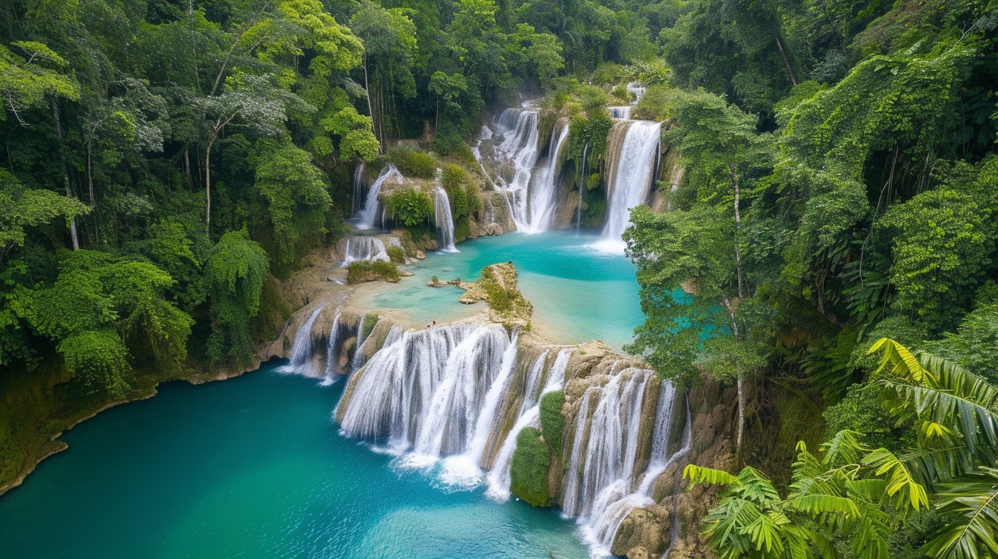 Free Serene Waterfall Escape Image - Waterfall, Tropical, Aerial ...