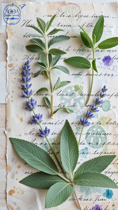 Free Botanical Paper Study Image - Herbalism, Botanical, Lavender ...