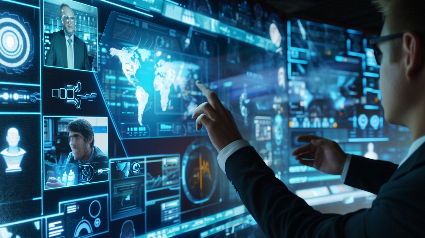 Free Futuristic Control Center Image - Technology, Innovation, Screens ...